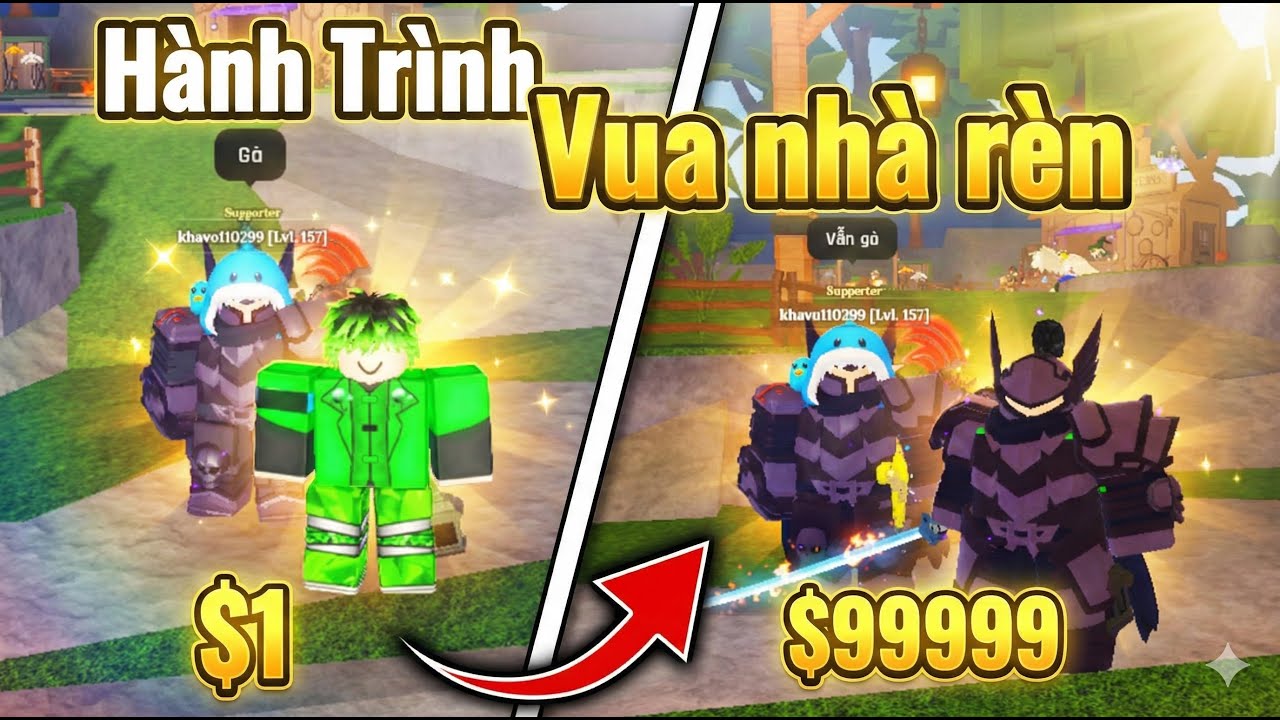 Toanland - Hành trình của Vua nhà rèn siêu cấp trong The Forge #roblox ...