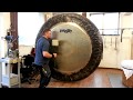 Paiste  80 symphonic gong played by paiste gong master sven