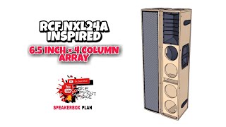 NXL24A INSPIRED | 6.5 INCH × 4 COLUMN ARRAY | FULL PLAN | 18MM PLYWOOD MATERIAL Profile