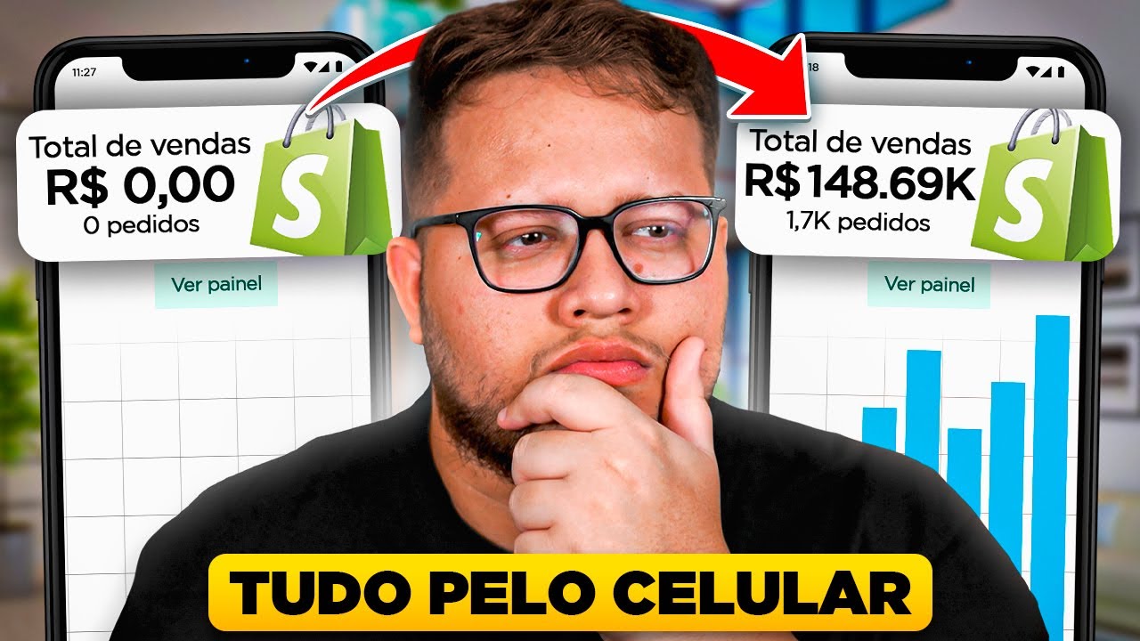 Como fazer Dropshipping pelo CELULAR | Desafio Shopify