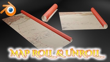 Map Roll _ Unroll Animation In Blender  Using Simple Deform Modifier