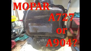 Identifying Mopar A727 versus A904
