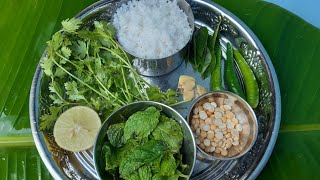 Mint Coriander Coconut Chutney Mint Coriander Coconut Chutney With Lemon Juice