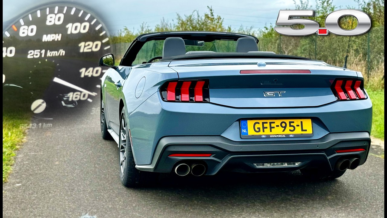 2025 FORD MUSTANG GT EU // 0-100 100-200 TOP SPEED & SOUND