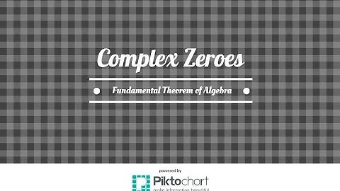 How To find Complex zeros. The fundamental theorem of algebra
