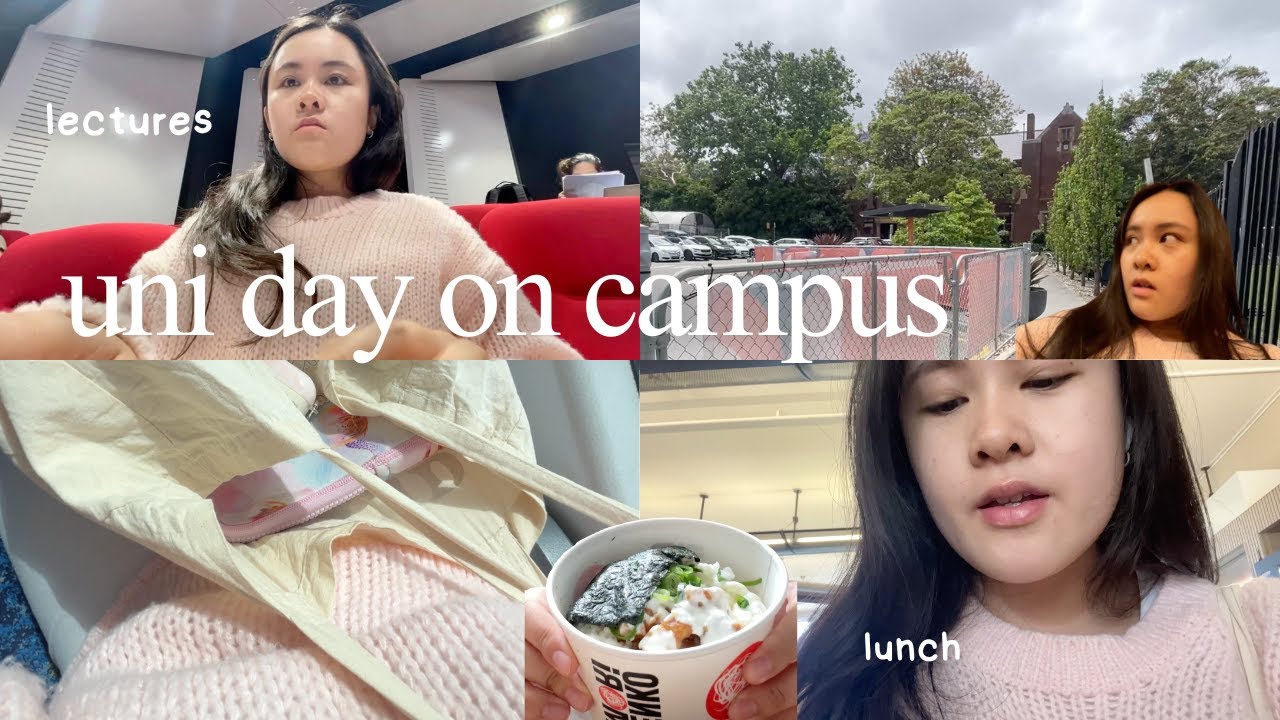 a day in my life as a uni student 🎀 | lectures, campus walks, lunch & my lip collection swatches 💄