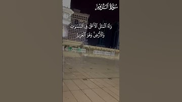 وله المثل الأعلى في السماوات وللأرض وهو العزيز - سورة الروم | القارئ الشيخ ياسر الدوسري