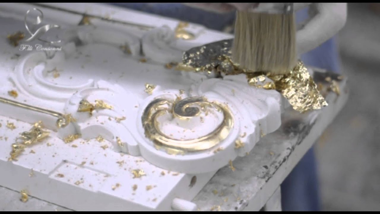 Come Applicare La Foglia Oro Sul Muro Applicazione Foglia Oro - YouTube