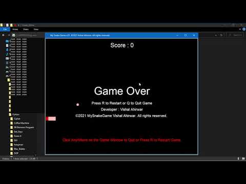 Show off MYSNAKEGAME written in Python (Source code Link in the Description)