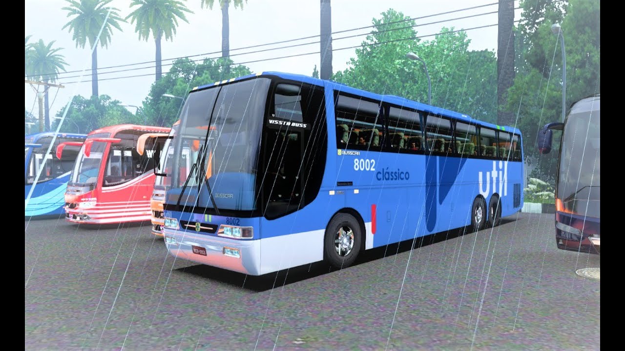 ETS2 Zero Visibility In Heavy Rain| VISSTA BUS 6*2 354HP 260KW  | by Playground Games with F 430