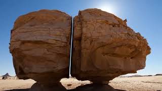 BIKIN VIRAL! Inilah Batu AL-NASLAA yang Terbelah Sempurna di Arab Saudi - Unik dan Heboh