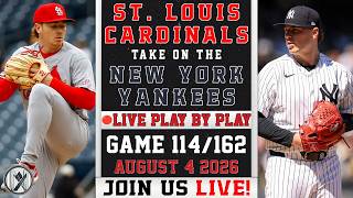 🔴 LIVE Cardinals vs Yankees | GEORGE LOMBARD DEBUTE | PLAY-BY-PLAY
