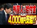 外国人に給付金 4,000億円支給⁉⚡️4/14のやなチャン国会質疑!