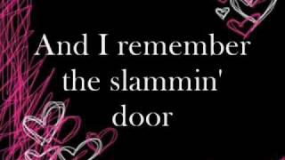 Video thumbnail of "The Other Side of the Door Taylor Swift Lyrics"