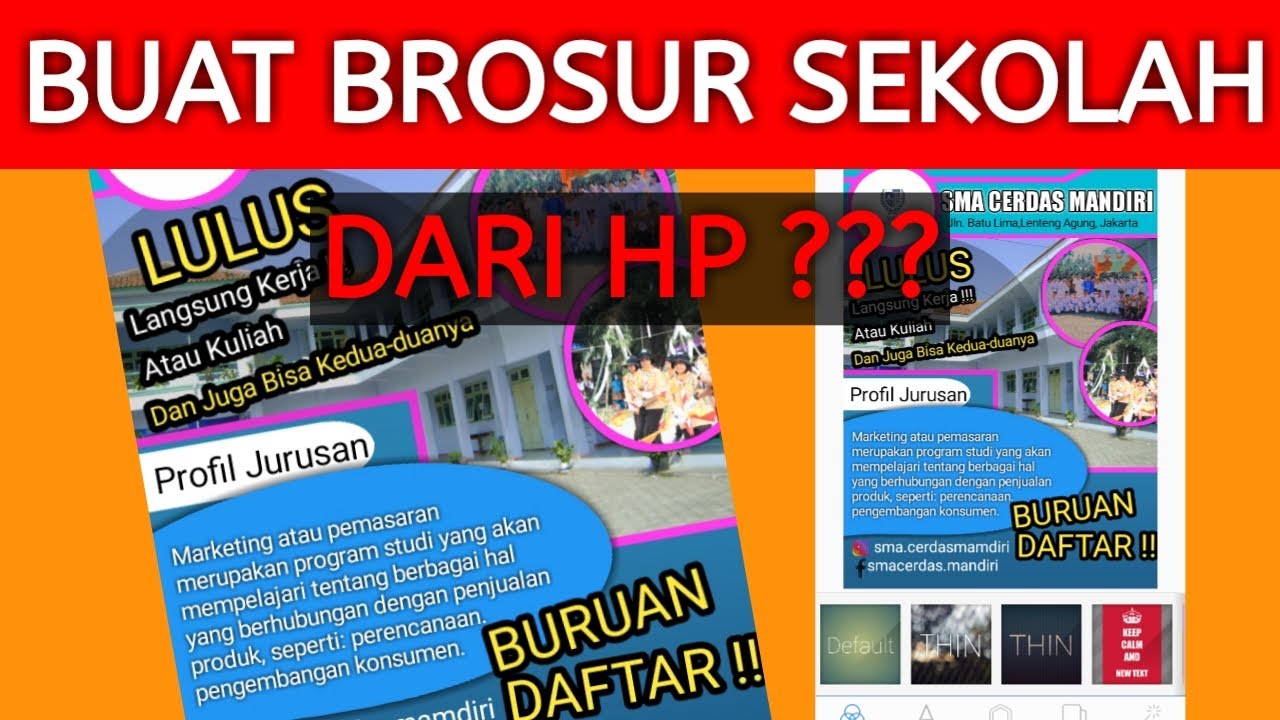 Buat Brosur Sekolah Lukisan