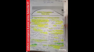 Chapter-Uniform Convergence & Power Series Bsc MSc mathe CSIR-NET GATE 🙏cucet pg ug #uniform #power