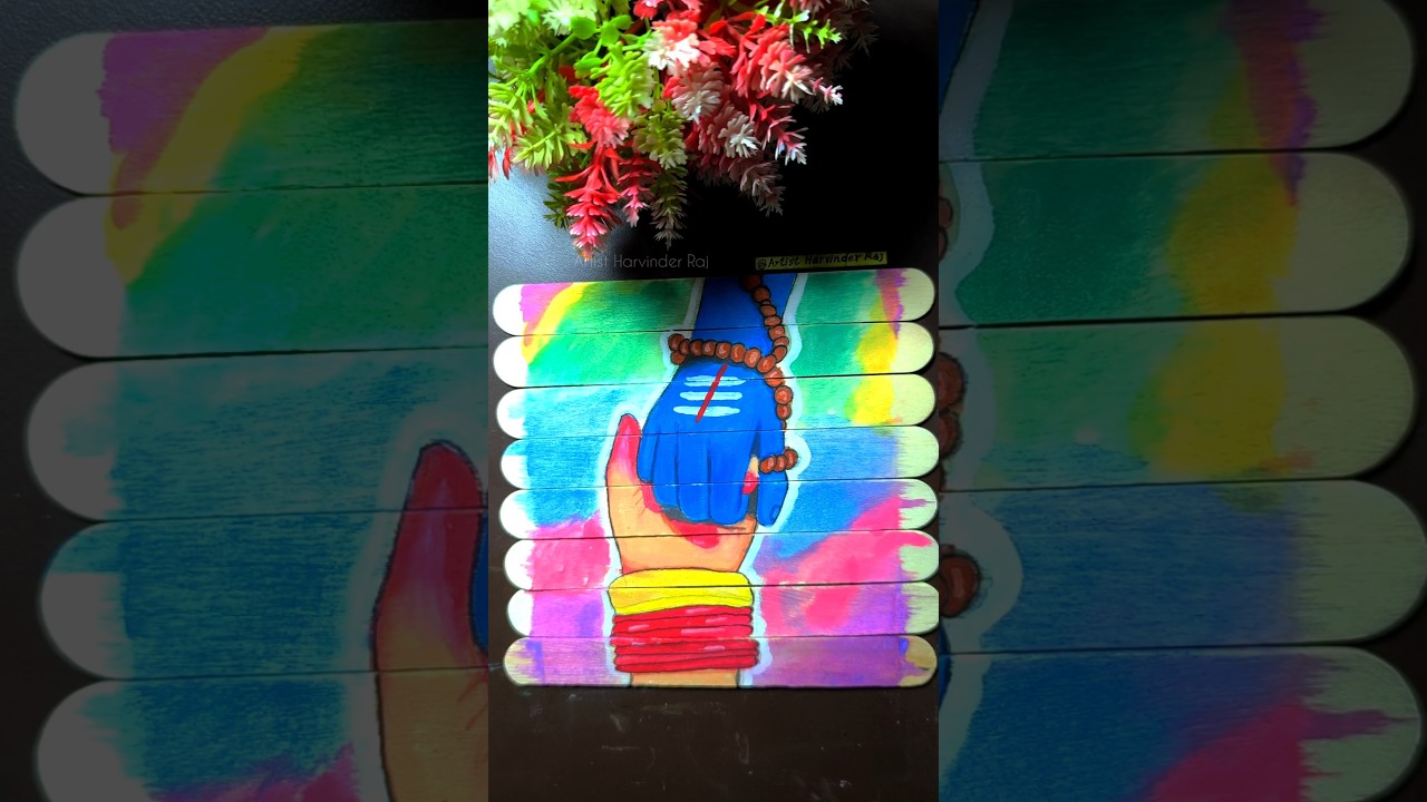 Shiv Parvati Beautiful hand drawing 😍 