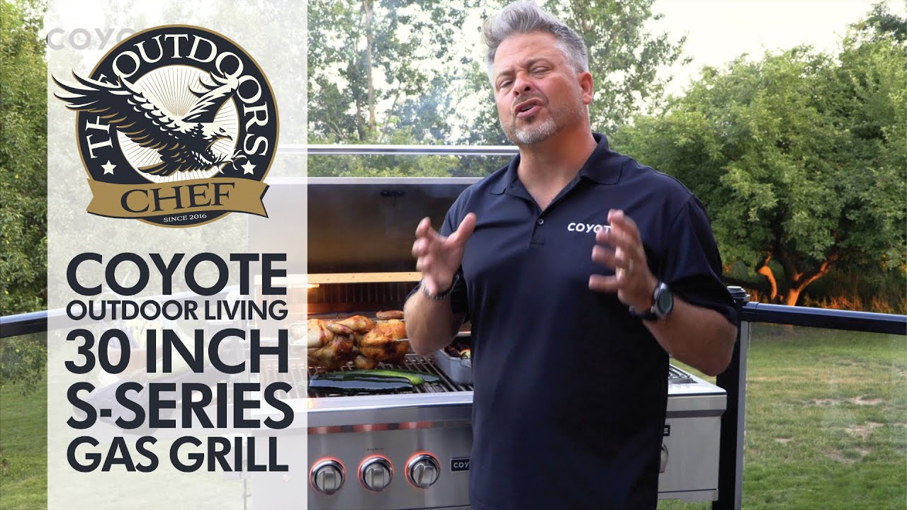 Coyote Outdoor Living 30" Gas Grill SSeries with Chef Jonathan Collins