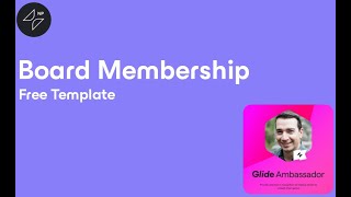 Board Membership Template   Glide Pages