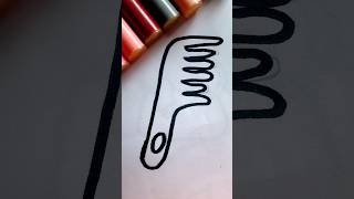 How to draw a comb #trending #viral #youtubeshorts #shorts #short #shortvideo #shortsfeed #shots