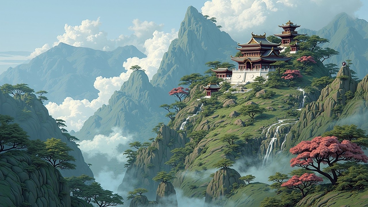 Китайский пейзаж | Расслабляющая китайская музыка - Гучжэн для сна и медитации