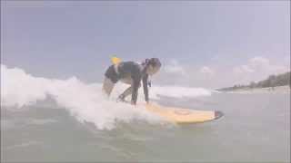 Catching my first wave