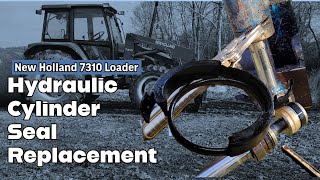 New Holland 7310 Loader Hydraulic Seal Replacement