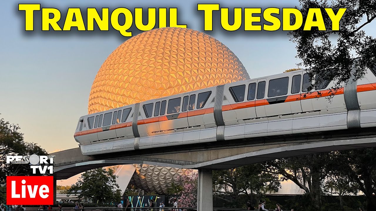 🔴REUPLOADED - Tranquil Tuesday: Monorails, Strolls & Parks - Walt Disney World Live Stream 6-6-23