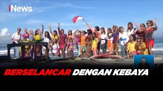 Peringati Hari Kartini, Puluhan Peselancar Berselancar dengan Kebaya #iNewsSiang 21/04 screenshot 5