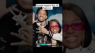 top ten 👀 #DojaCat #Monaleo #FemaleRappers #HipHopShorts #RapShorts #Top10Rappers #RapRanking