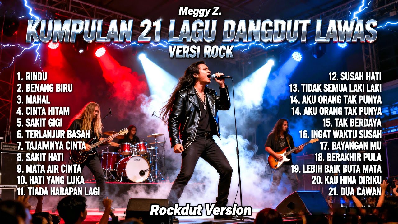 Kumpulan 21 Lagu Dangdut Lawas Meggy Z Versi Rock Metal | Rockdut Version Full Album