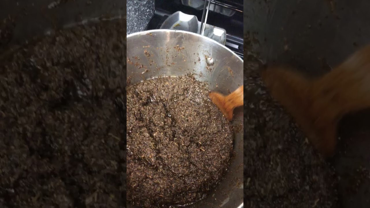 Making weed butter for brownies