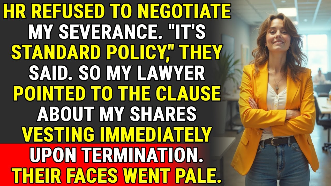 HR Refused My Severance Deal – So I Took My Shares, Exposed Their Policy, and Got Revenge