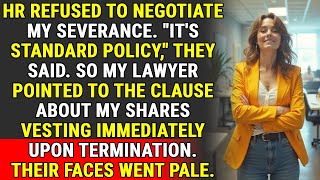 HR Refused My Severance Deal – So I Took My Shares, Exposed Their Policy, and Got Revenge