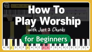 Beginner Worship Chords: Root and Fourth - Shine worship piano