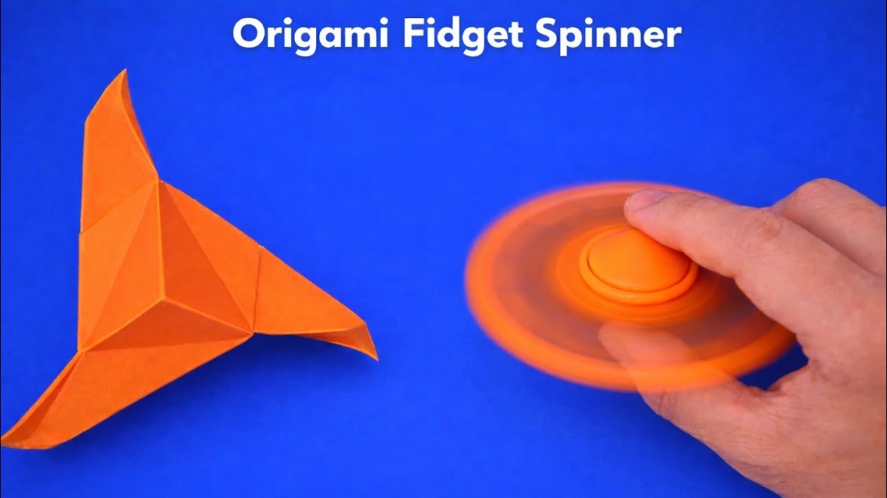 How to make paper Fidget spinner origami 