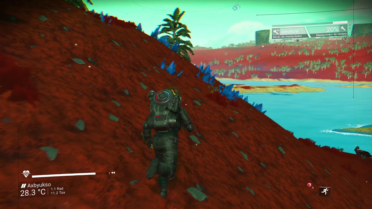 My first lush planet [No Man's Sky] - YouTube