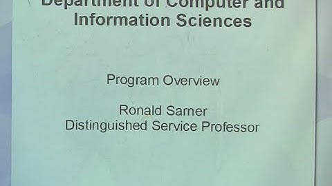 Computer Science Department Orientation 2020