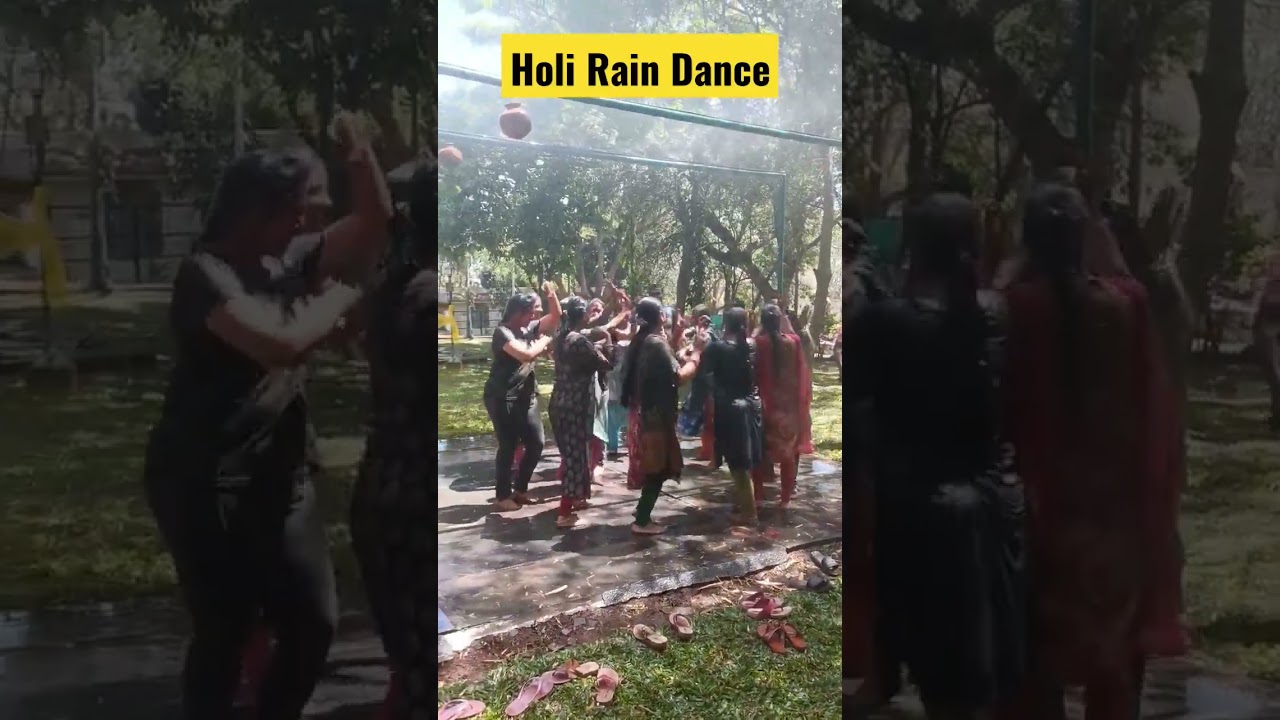 Holi Rain dance 