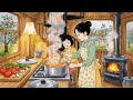 Cozy Forest Rain &amp; Peaceful Family 🌧️ Ghibli Atmosphere 森の雨と家族