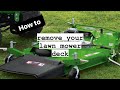 Removing &amp; installing John Deere 2016+ X300’s &amp; X500’s Hyd mower deck.