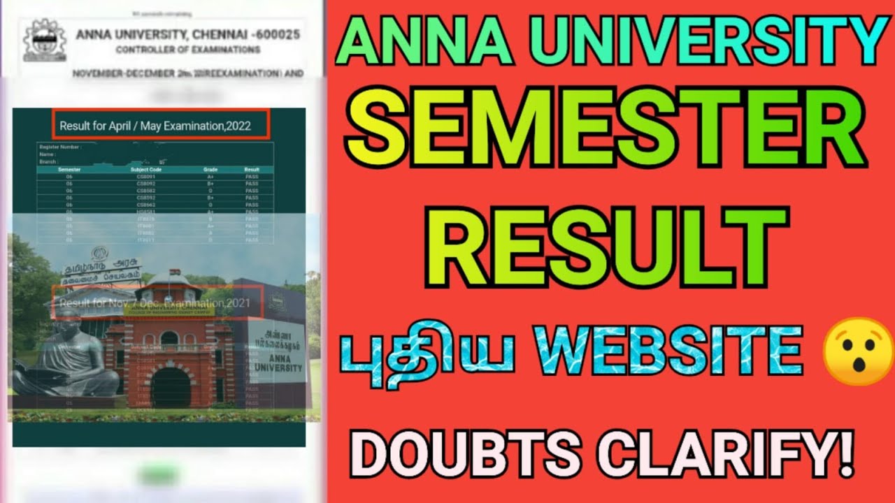 Anna University Result New Website ! | AU Offical Apps ?🤔 | Anna University Result Doubt's 2023 | AU