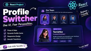 Build a Modern Profile Switcher with React JS ⚛️ | Beginner Friendly React Project News