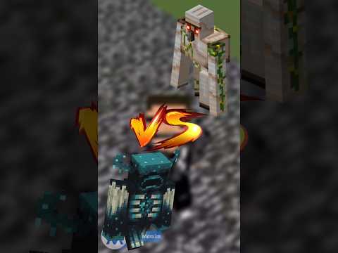100 IRON GOLEM VS 5 WARDEN ??!!! #shorts