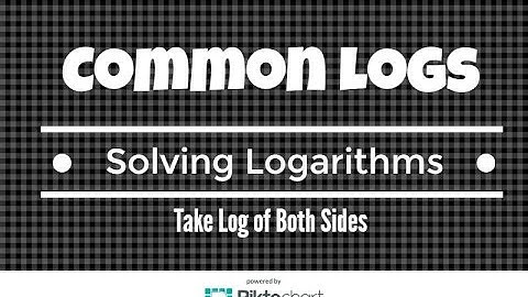 How to solve Log Equations Taking the Log of both sides