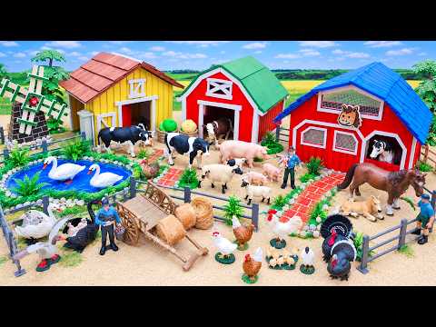 18 Minutes Satisfying Build a Miniature Cow Farm Diorama - Barn for Cows and Cattles - Mini Farm