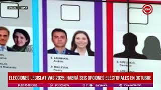 Elecciones Legislativas 2025 Habr 6 Opciones Electorales En Octubre