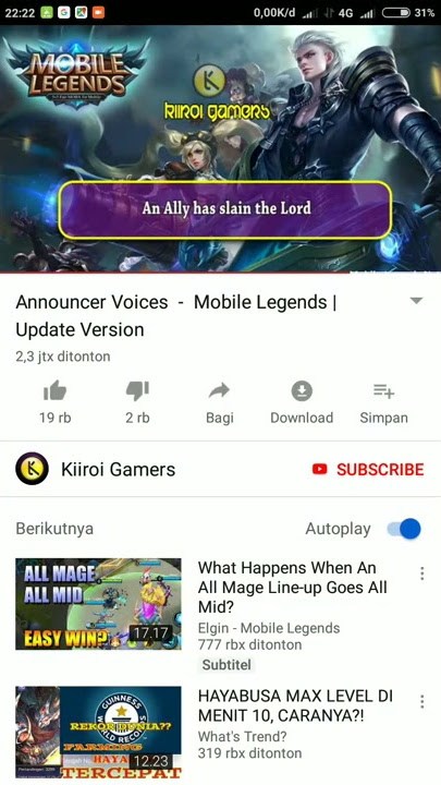 nada dering - mobile legend