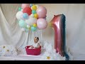 Bella's 1st Pre-Birthday Photoshoot 🎀  | Rainbow Hot Air Balloon Theme 🌈🎈  | Rein Dumo