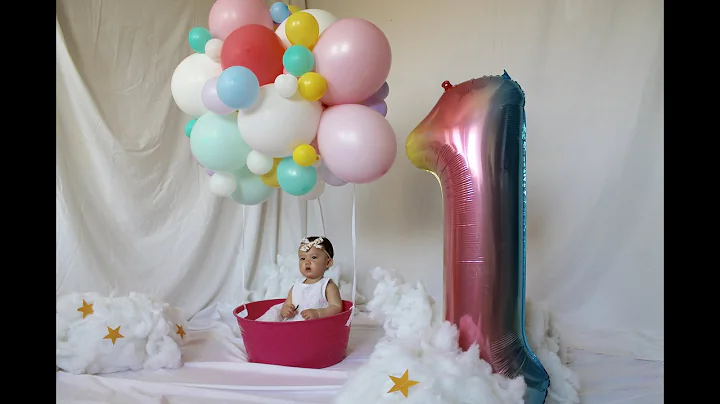 Bella's 1st Pre-Birthday Photoshoot 🎀  | Rainbow Hot Air Balloon Theme 🌈🎈  | Rein Dumo